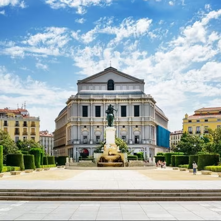 Plaza de Oriente and Teatro Real in Madrid